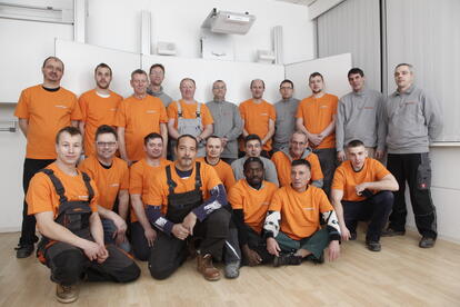 Gruppenbild Wittler Montageteam